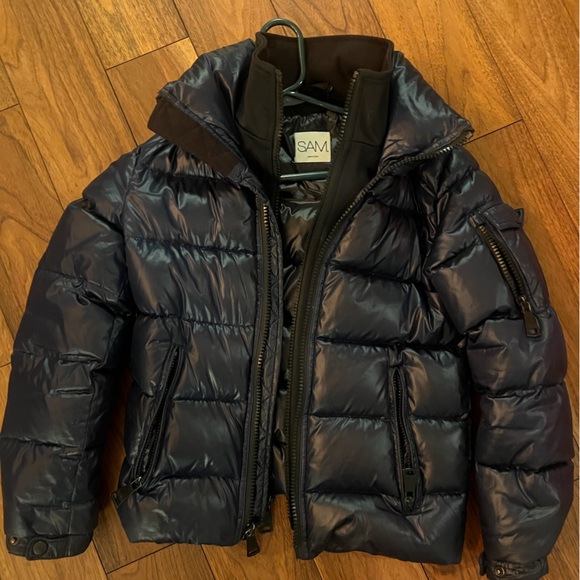 SAM Navy Quilted Jacket - Picture 2 of 4